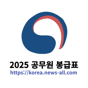 2025 공무원 봉급표